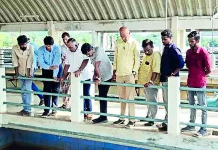 ನೀರು ಸರಬರಾಜು ಕೇಂದ್ರಕ್ಕೆ ಶಾಸಕ ಭೇಟಿ