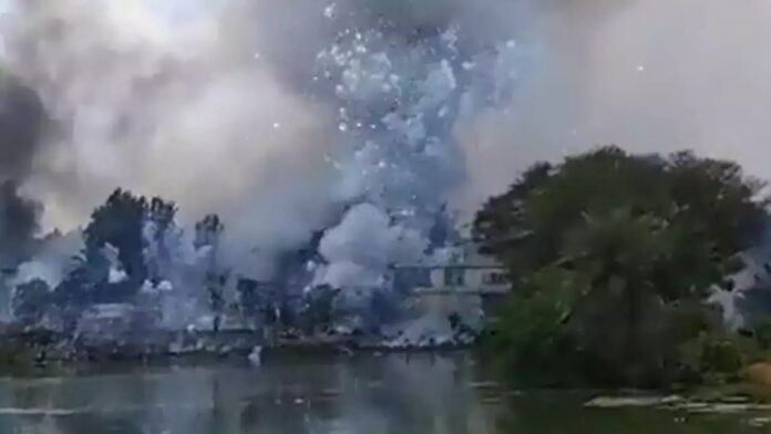 ಪಟಾಕಿ ಕಾರ್ಖಾನೆಯಲ್ಲಿ ಬೆಂಕಿ