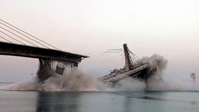 ಬಿಹಾರ, ಸೇತುವೆ ಕುಸಿತ, ಗಂಗಾ ನದಿ, Bihar, bridge collapse, Ganga river,