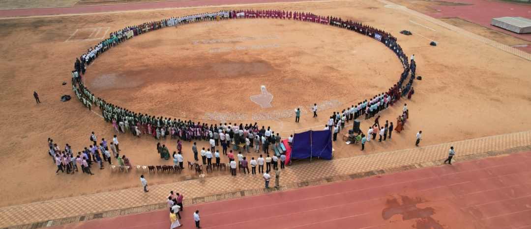 ಮತದಾರರಿಂದ ಮಾನವ ಸರಪಳಿ