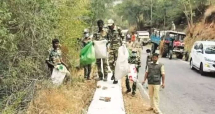 ಮಲೆ ಮಹದೇಶ್ವರ ಬೆಟ್ಟದ ಹಾದಿಯುದ್ದಕ್ಕೂ ಪ್ಲಾಸ್ಟಿಕ್
