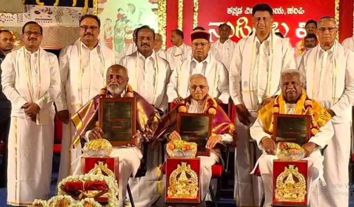 ಹಂಪಿ ಕನ್ನಡ ವಿವಿಯಲ್ಲಿ ನಾಡೋಜ ಗೌರವ ಪದವಿ ಪ್ರದಾನ