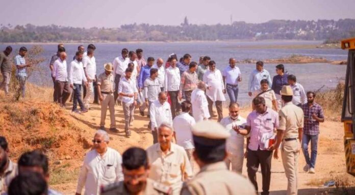 ಹಳೇ ಉಂಡುವಾಡಿ ನೀರು ಯೋಜನೆಗೆ ಹೆಚ್‌ ಸಿ ಮಹದೇವಪ್ಪ ಭೇಟಿ