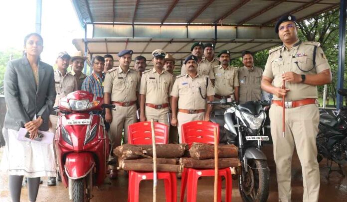 ಶ್ರೀಗಂಧ ಮರಗಳ್ಳರ ಬಂಧನ